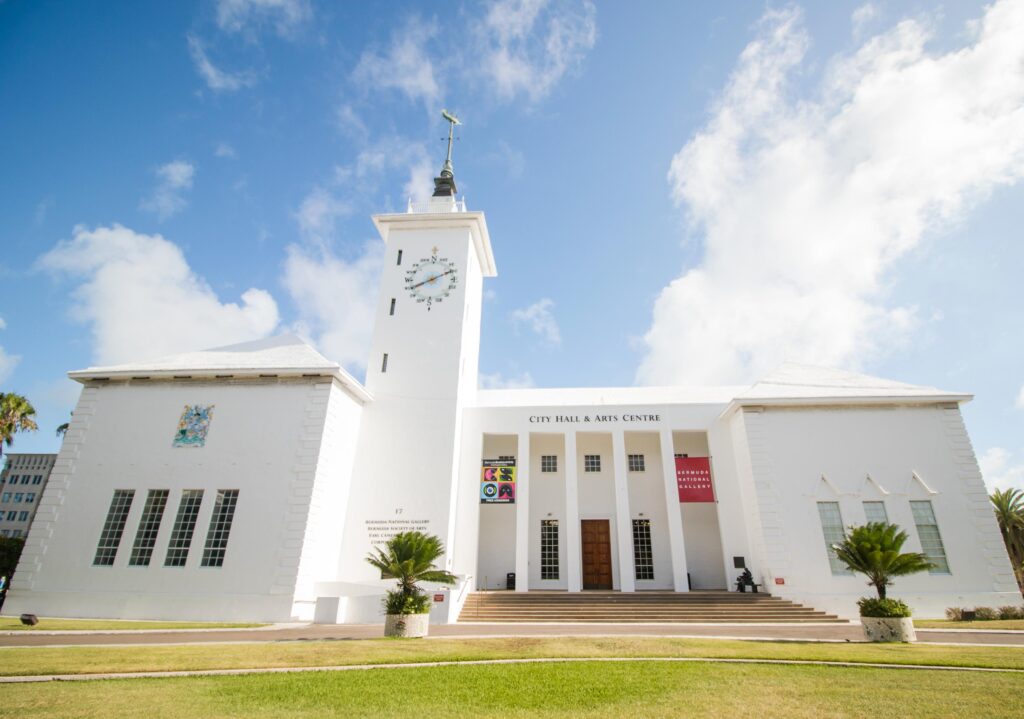 City Hall, Location of Bermuda National Gallery in The City of Hamilton