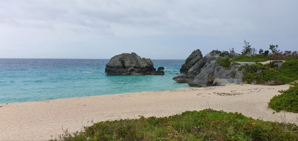 Warwick Long Bay is one of the less crowded beaches in Bermuda